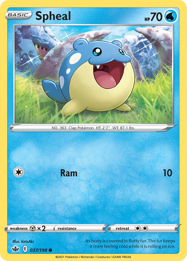 Spheal (37/198) - Chilling Reign Pokémon Card