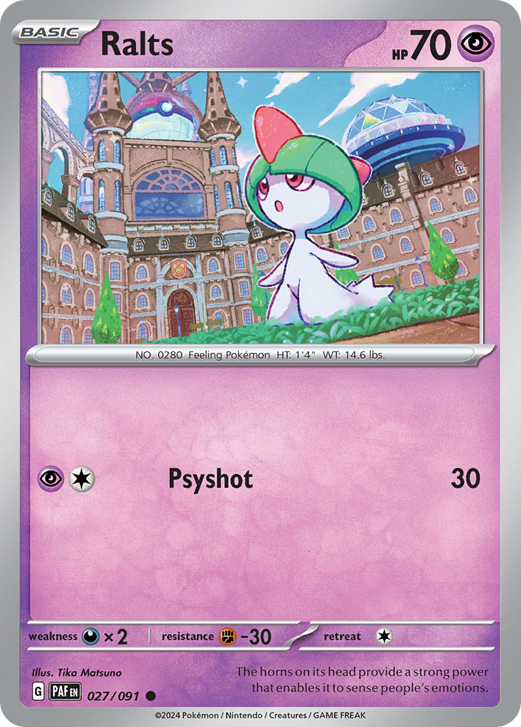 Ralts (27/91) - Paldean Fates Pokémon Card