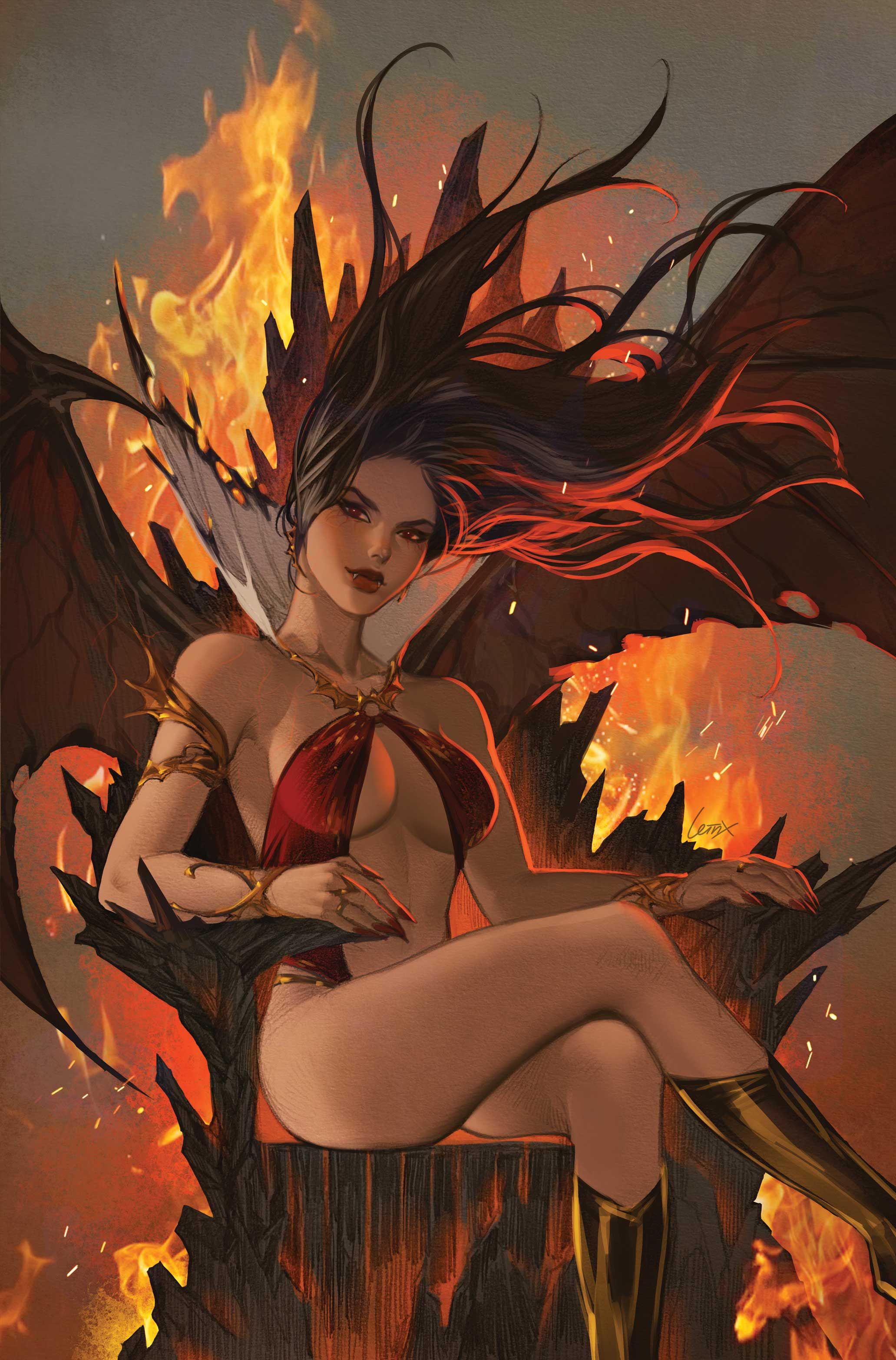 Vampirella Armageddon #12 (Cvr H Inc 1:15 Lesley Leirix Li Virgin Variant) Comic