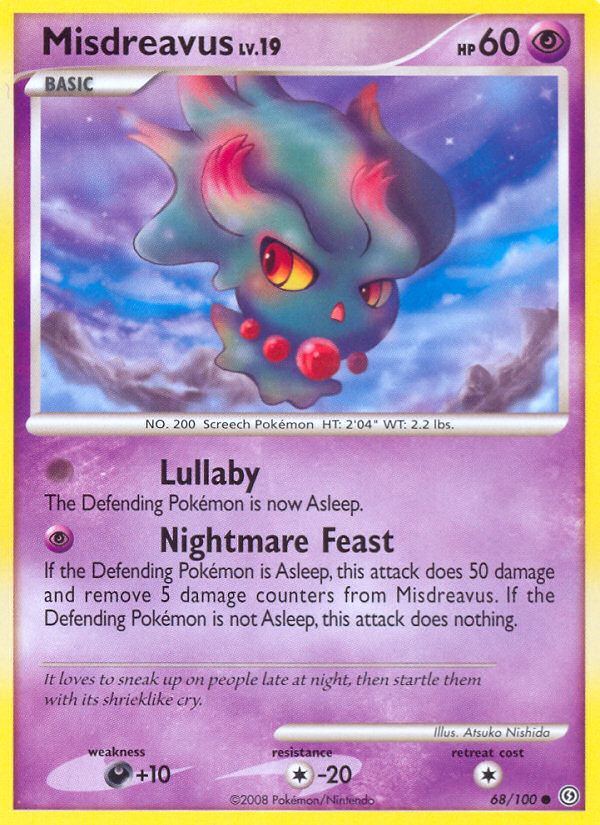 Misdreavus (68/100) - Stormfront Pokémon Card