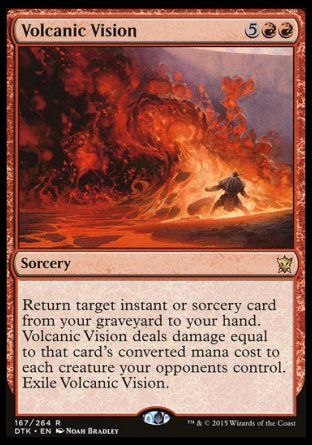 Volcanic Vision (Dragons of Tarkir) Trading Card