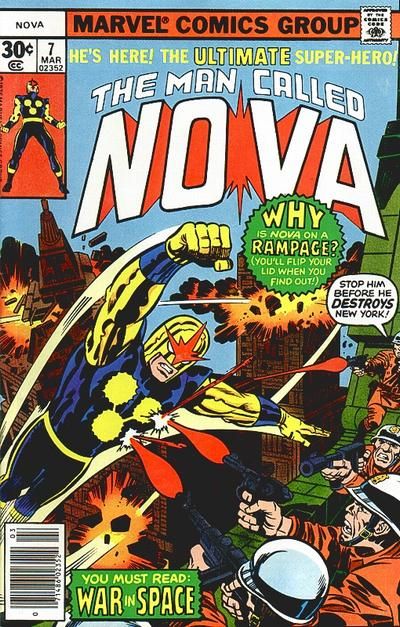 Cents Copies The Man Called Nova 10 Marvel Comics Bronze Age 1977 FN/FN 