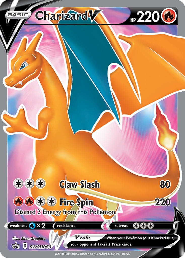 Charizard V (SWSH050) - SWSH Black Star Promos Pokémon Card