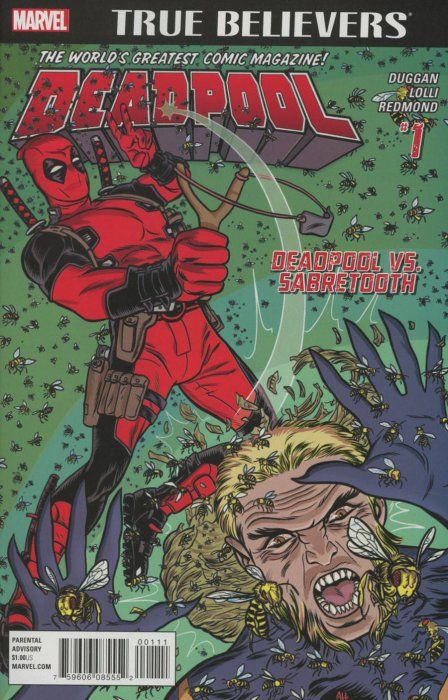 True Believers: Deadpool - Deadpool vs. Sabretooth #1 Comic