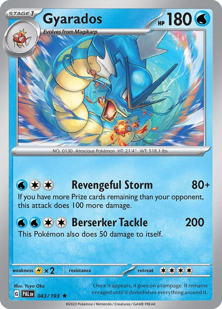 Gyarados (43/193) - Paldea Evolved Pokémon Card