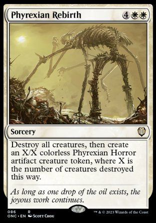 Phyrexian Rebirth (Phyrexia: All Will Be One Commander Decks) Trading Card