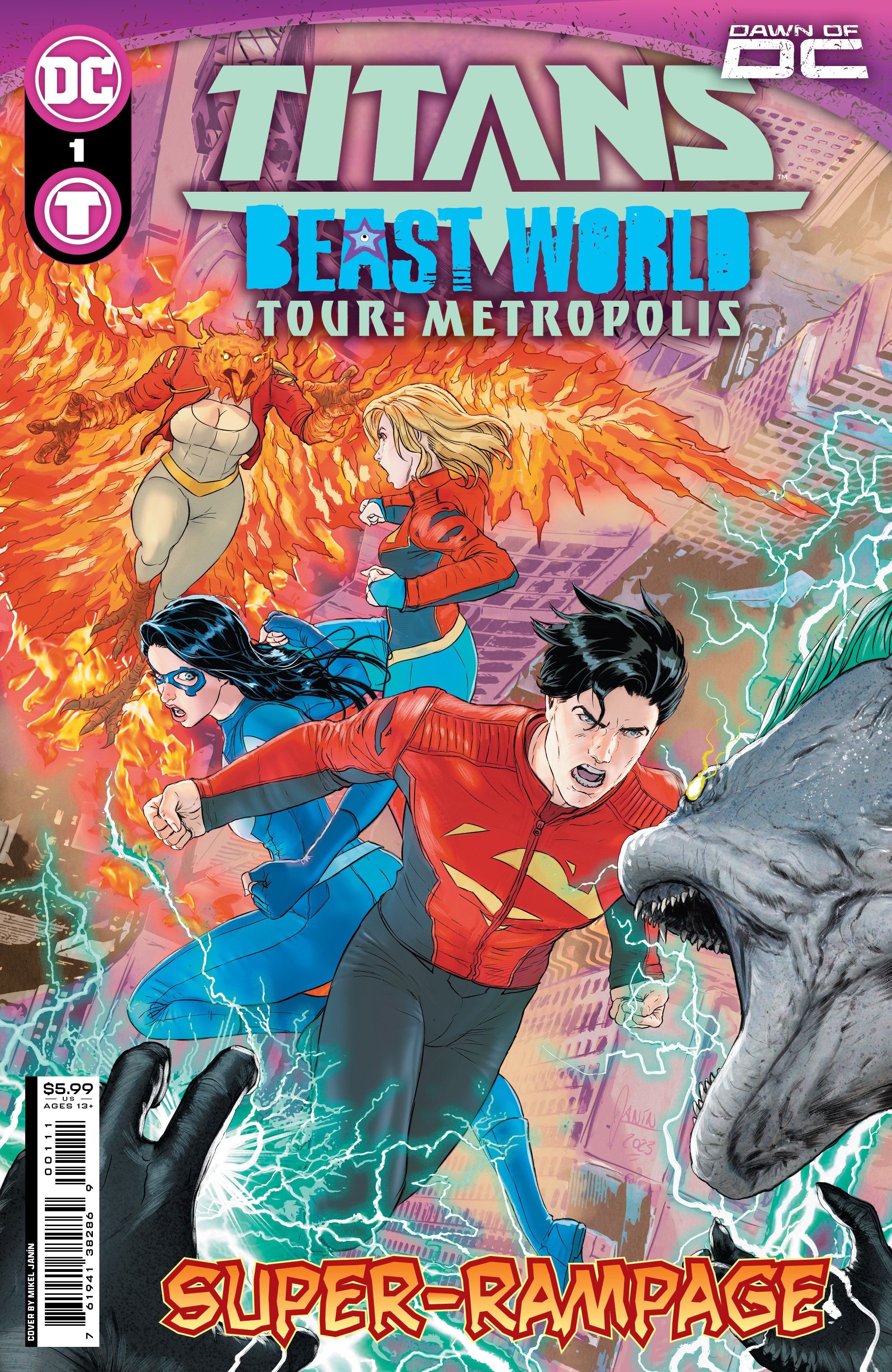 Titans: Beast World Tour - Metropolis Comic