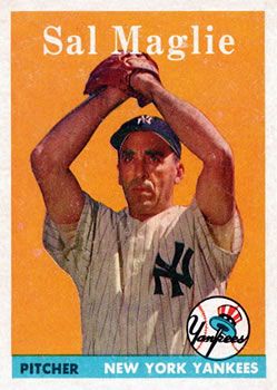 Sal Maglie 1958 Topps #43 Sports Card