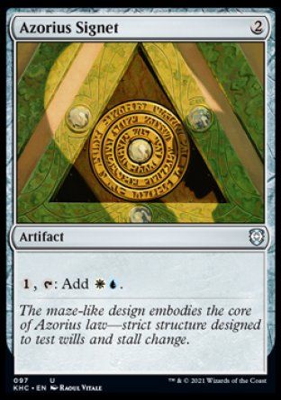 Azorius Signet (Kaldheim Commander Decks) Trading Card