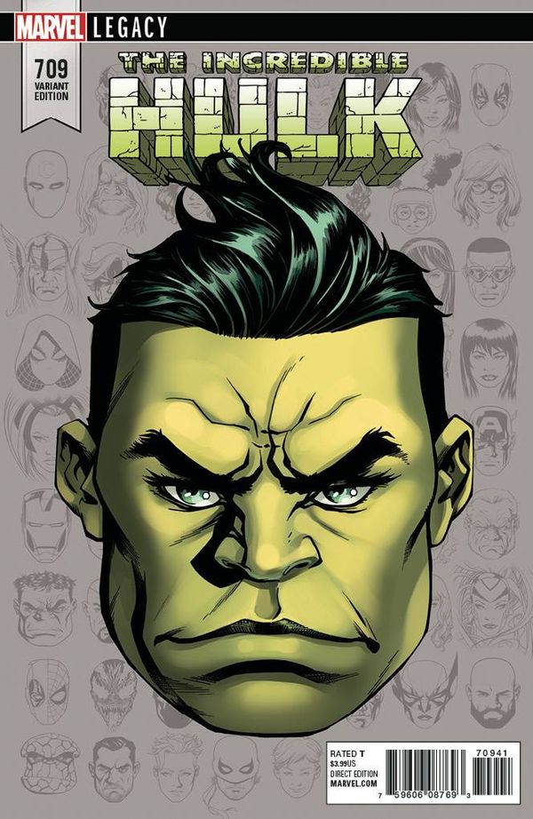 The Incredible Hulk #709 (Mckone Legacy Headshot Variant Leg)