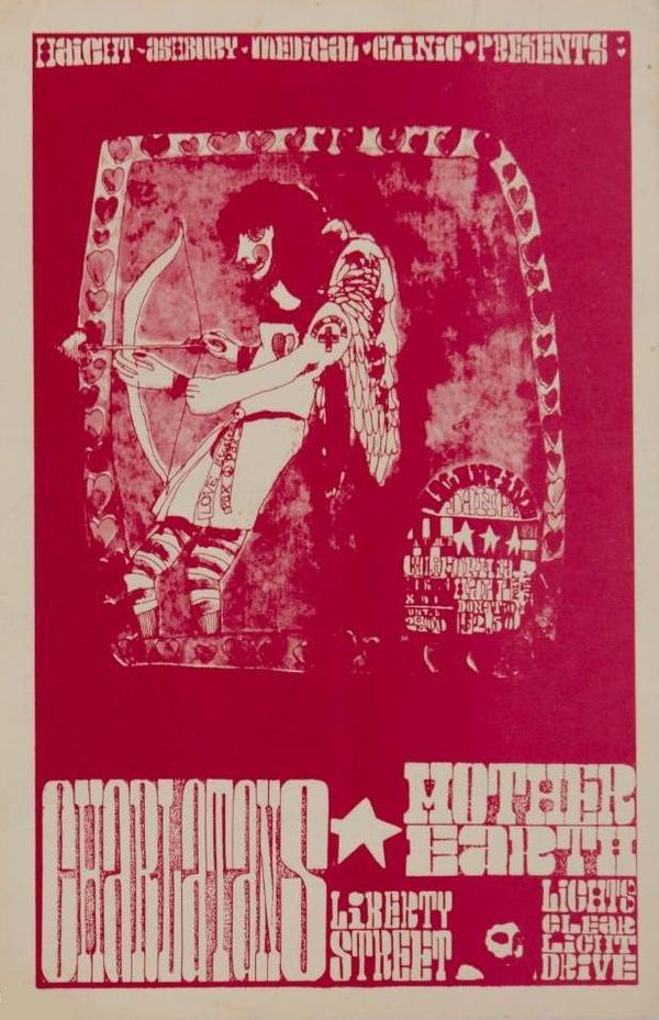 The Charlatans California Hall Handbill 1967