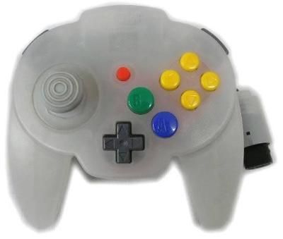 Nintendo 64 Hori Controller [Transparent Snow White] Video Game