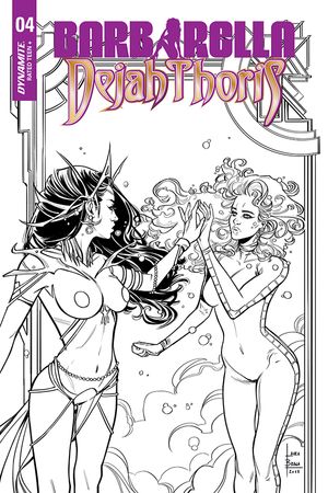 Barbarella/Dejah Thoris #4 (30 Copy Braga B&w Cover)