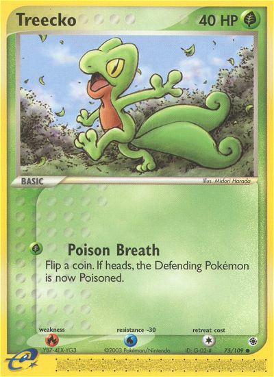 Treecko (75/109) - Ruby & Sapphire Pokémon Card