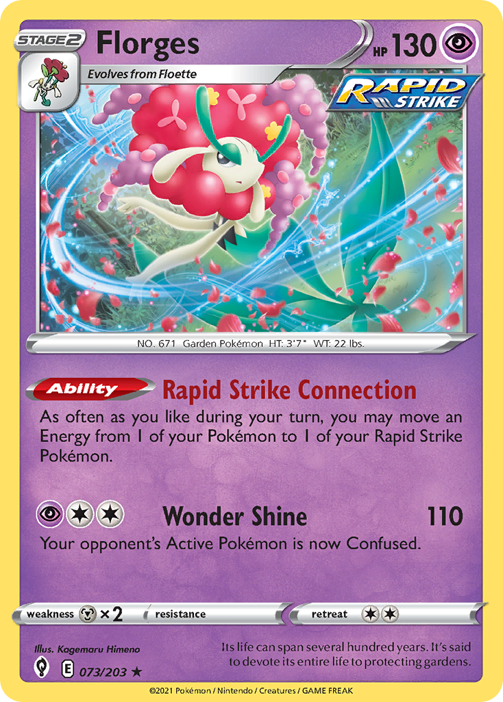 Florges (73/203) - Evolving Skies Pokémon Card