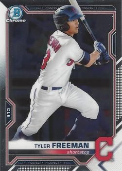 Tyler Freeman 2021 Bowman Chrome - Prospects Baseball #BCP-182 Sports Card