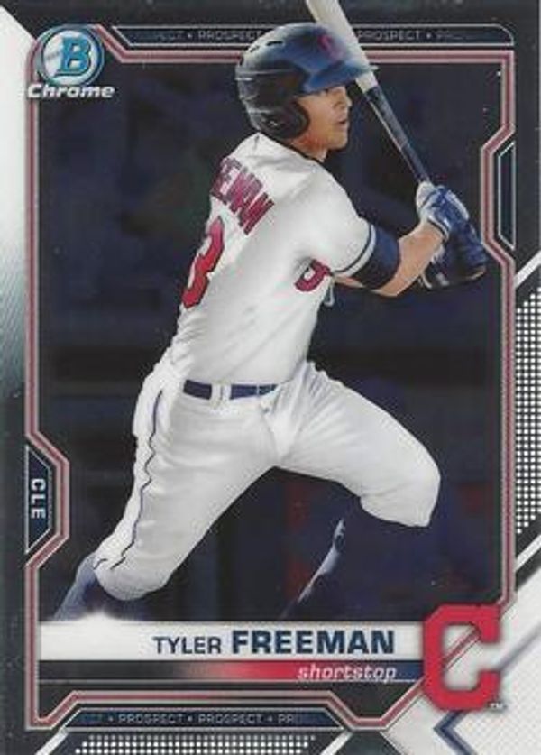 Tyler Freeman 2021 Bowman Chrome - Prospects Baseball #BCP-182