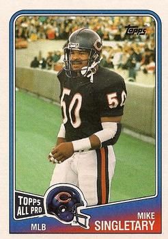 Mike Singletary 1988 Topps #82 Sports Card