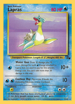 Lapras (25/62) - Fossil (Unlimited)