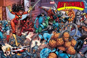 Battleworld #1 (Nick Bradshaw 5-Part Wraparound Connecting Variant A)