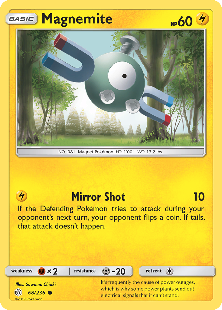 Magnemite (68/236) - Cosmic Eclipse Pokémon Card