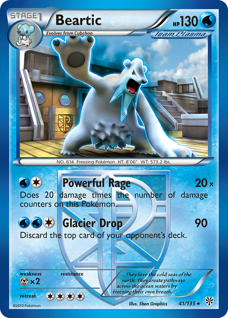 Beartic (41/135) - Plasma Storm Pokémon Card