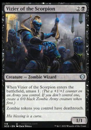 Vizier of the Scorpion (Starter Commander Decks) Trading Card
