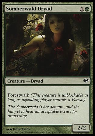 Somberwald Dryad (Dark Ascension) Trading Card