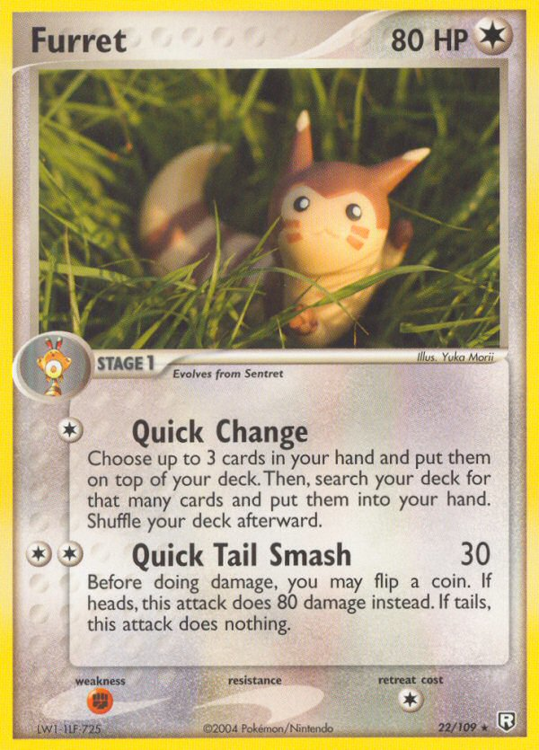 Furret (22/109) - Team Rocket Returns Pokémon Card