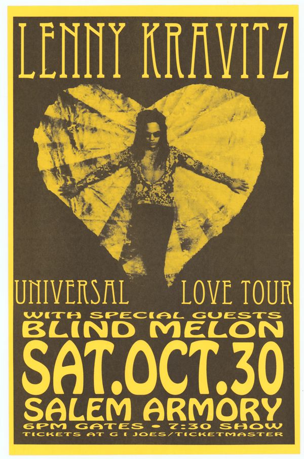 Lenny Kravitz & Blind Melon Salem Armory 1993