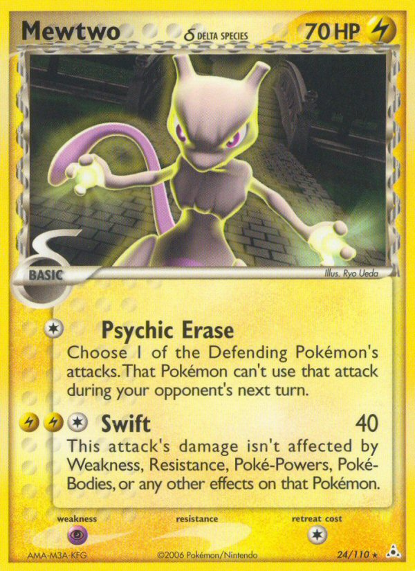 Mewtwo δ (24/110) - Holon Phantoms Pokémon Card