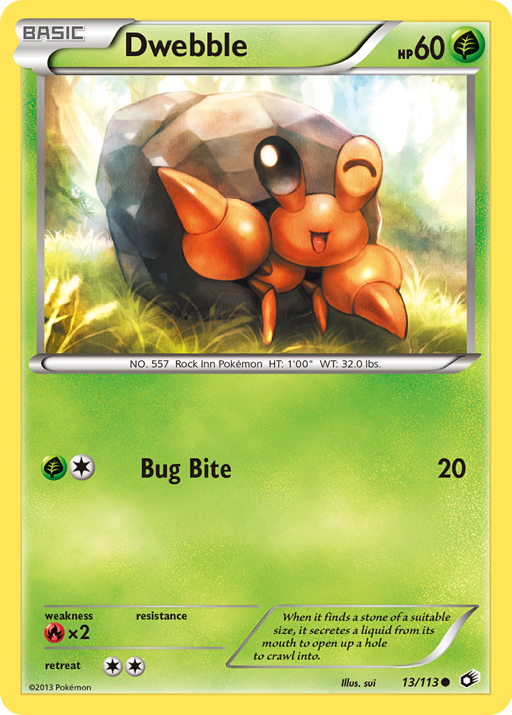 Dwebble (13/113) - Legendary Treasures Pokémon Card