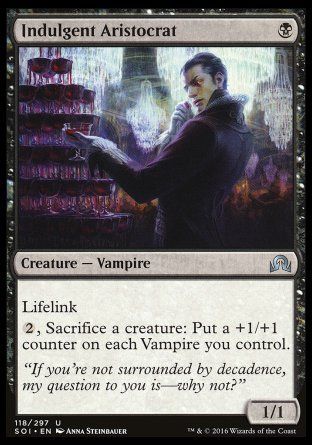 Indulgent Aristocrat (Shadows over Innistrad) Trading Card