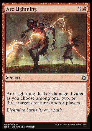 Arc Lightning (Khans of Tarkir) Trading Card