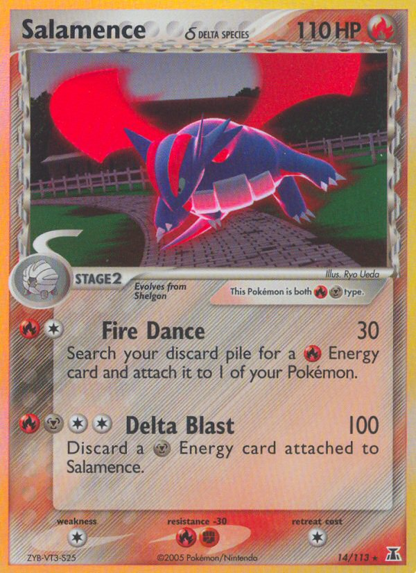 Salamence δ (14/113) - Delta Species Pokémon Card