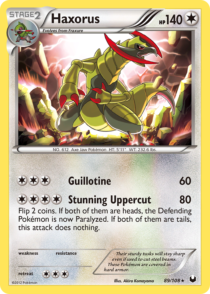 Haxorus (89/108) - Dark Explorers Pokémon Card