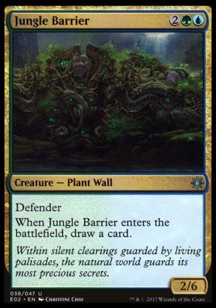 Jungle Barrier (Explorers of Ixalan) Trading Card