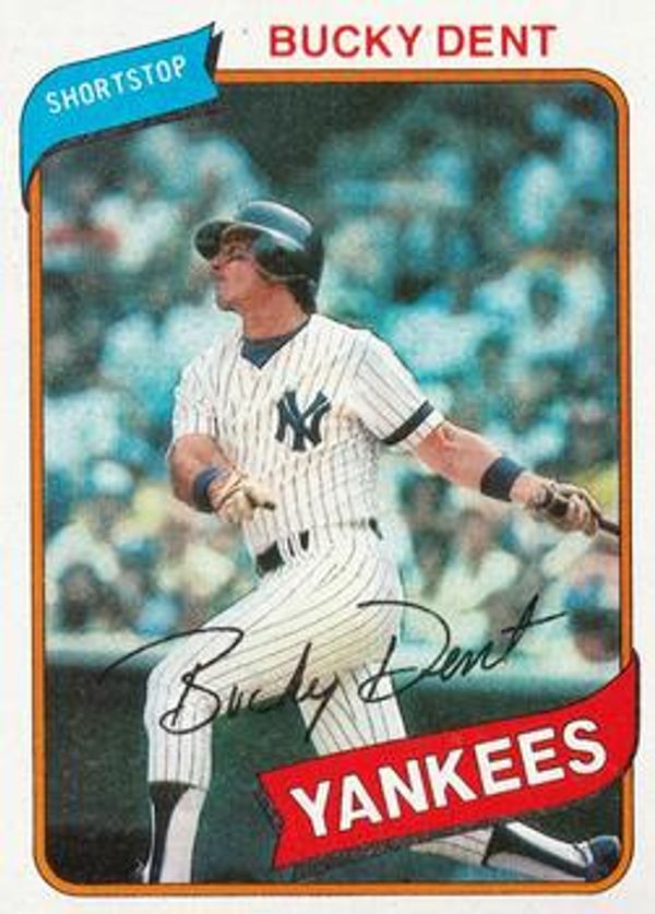  1980 Topps # 60 Bucky Dent New York Yankees (Baseball