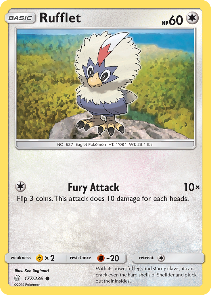 Rufflet (177/236) - Cosmic Eclipse Pokémon Card