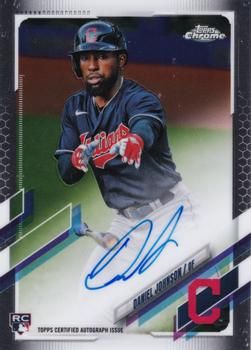 Daniel Johnson 2021 Topps Chrome - Rookie Autographs Baseball #RA-DJO Sports Card