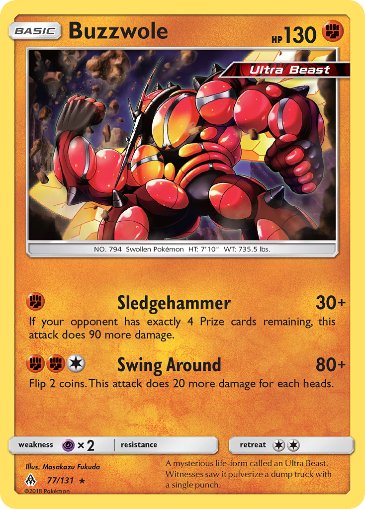 Buzzwole (77/131) - Forbidden Light Pokémon Card