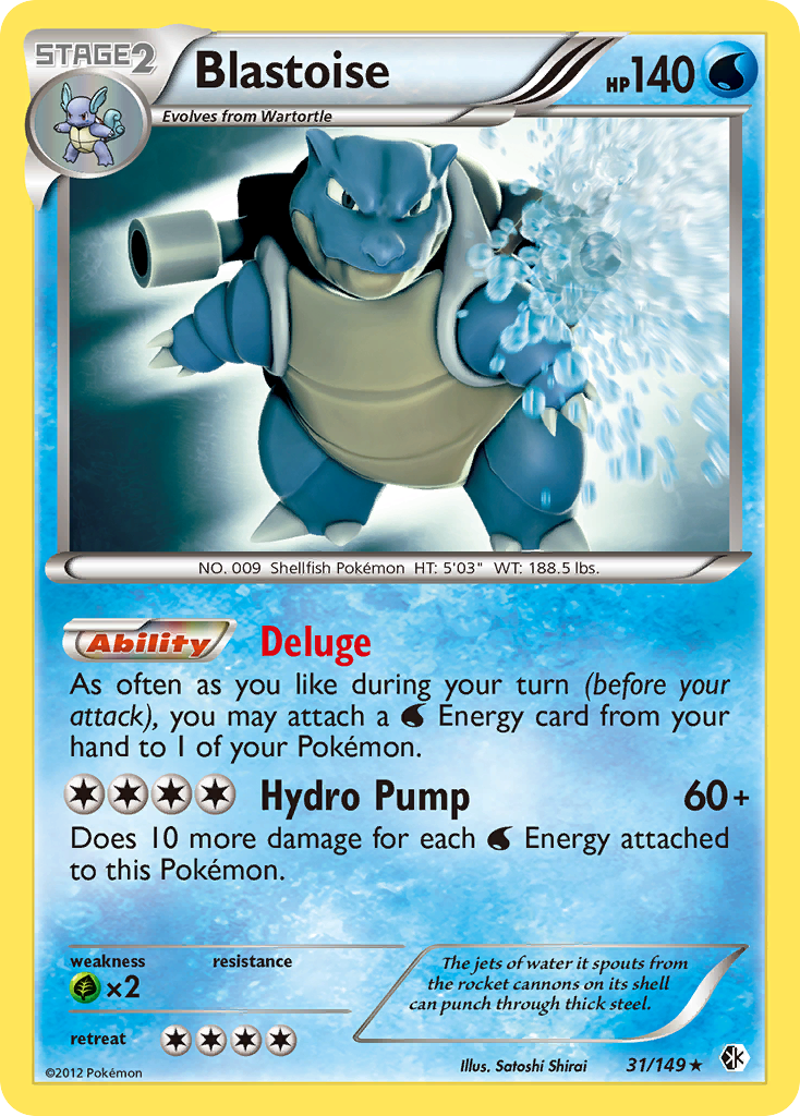 Blastoise (31/149) - Boundaries Crossed Pokémon Card