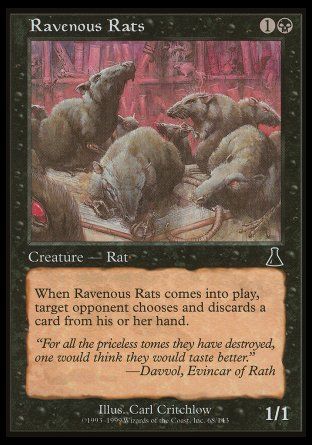 Ravenous Rats (Urza's Destiny) Trading Card