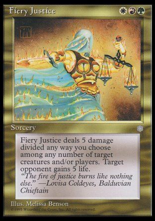 Fiery Justice (Ice Age) Trading Card