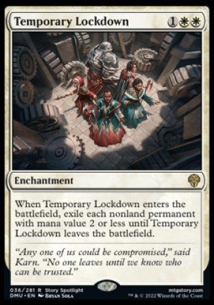 Temporary Lockdown (Dominaria United) Trading Card