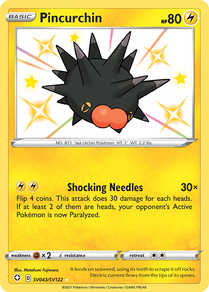 Pincurchin (SV043) - Shining Fates Shiny Vault Pokémon Card