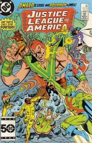 Justice League of America #242 VF 1985 Stock Image 
