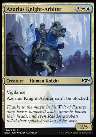 Azorius Knight-Arbiter (Ravnica Allegiance) Trading Card