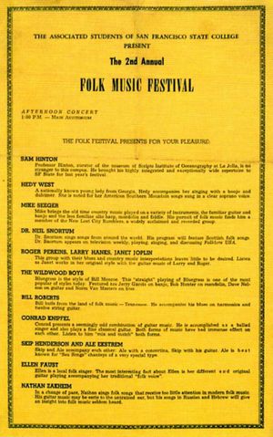 AOR-1.97 Second Annual Folk Music Festival	1963