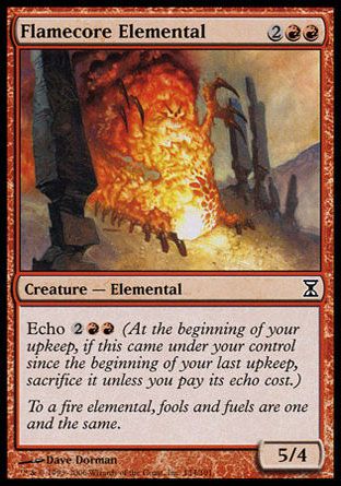 Flamecore Elemental (Time Spiral) Trading Card